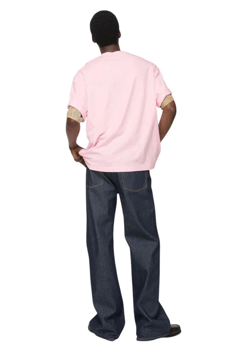ACNE STUDIOS FLORAGATAN 13 LOGO T-SHIRT BABY PINK