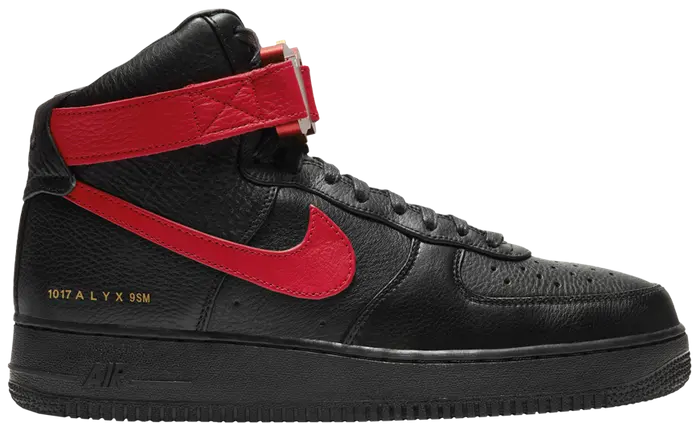 1017 ALYX 9SM X NIKE AIR FORCE 1 HIGH “BRED”