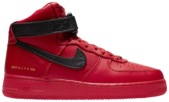 1017 ALYX 9SM X NIKE AIR FORCE 1 HIGH “UNIVERSITY RED”