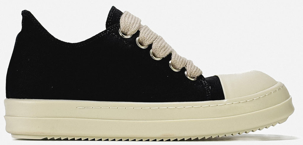 RICK OWENS DRKSHDW JUMBO LACE DENIM LOW 'BLACK MILK'