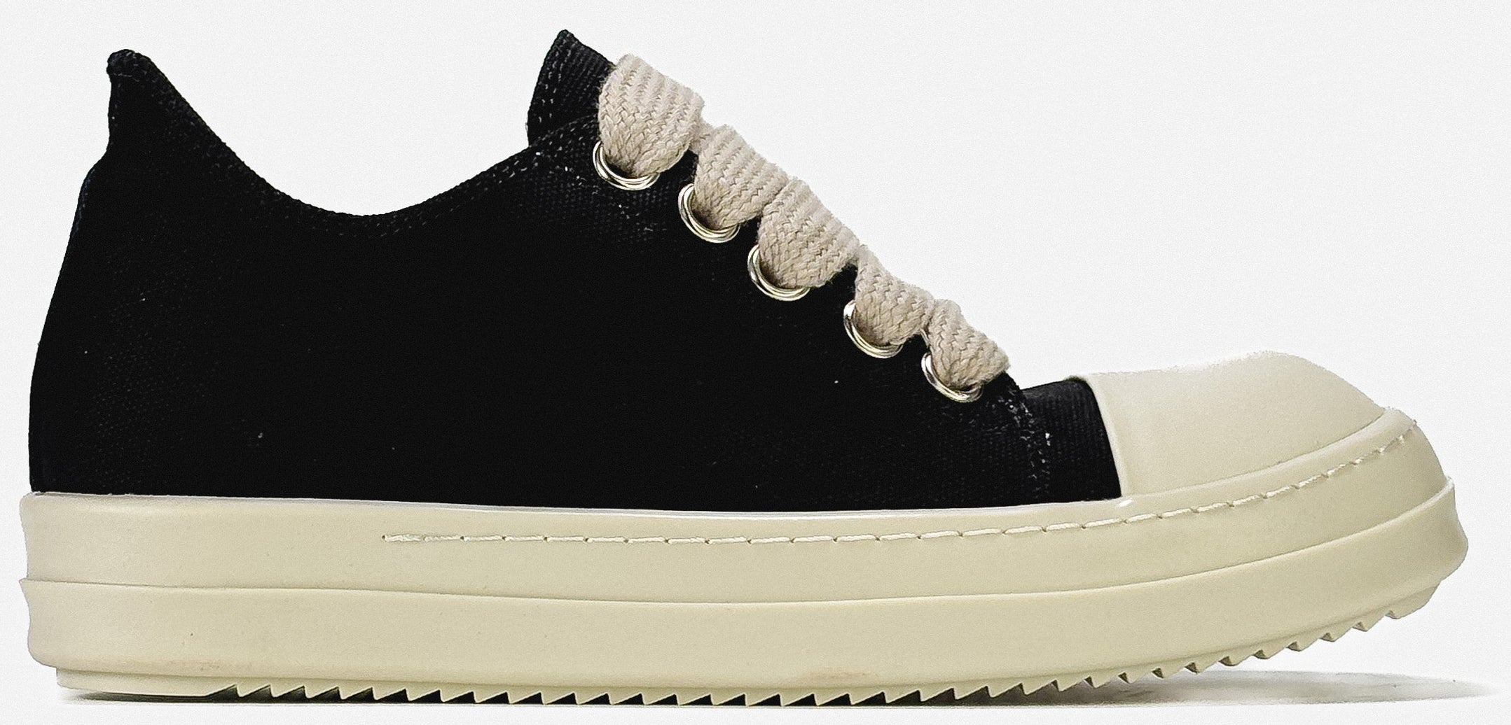 RICK OWENS DRKSHDW JUMBO LACE DENIM LOW 'BLACK MILK'