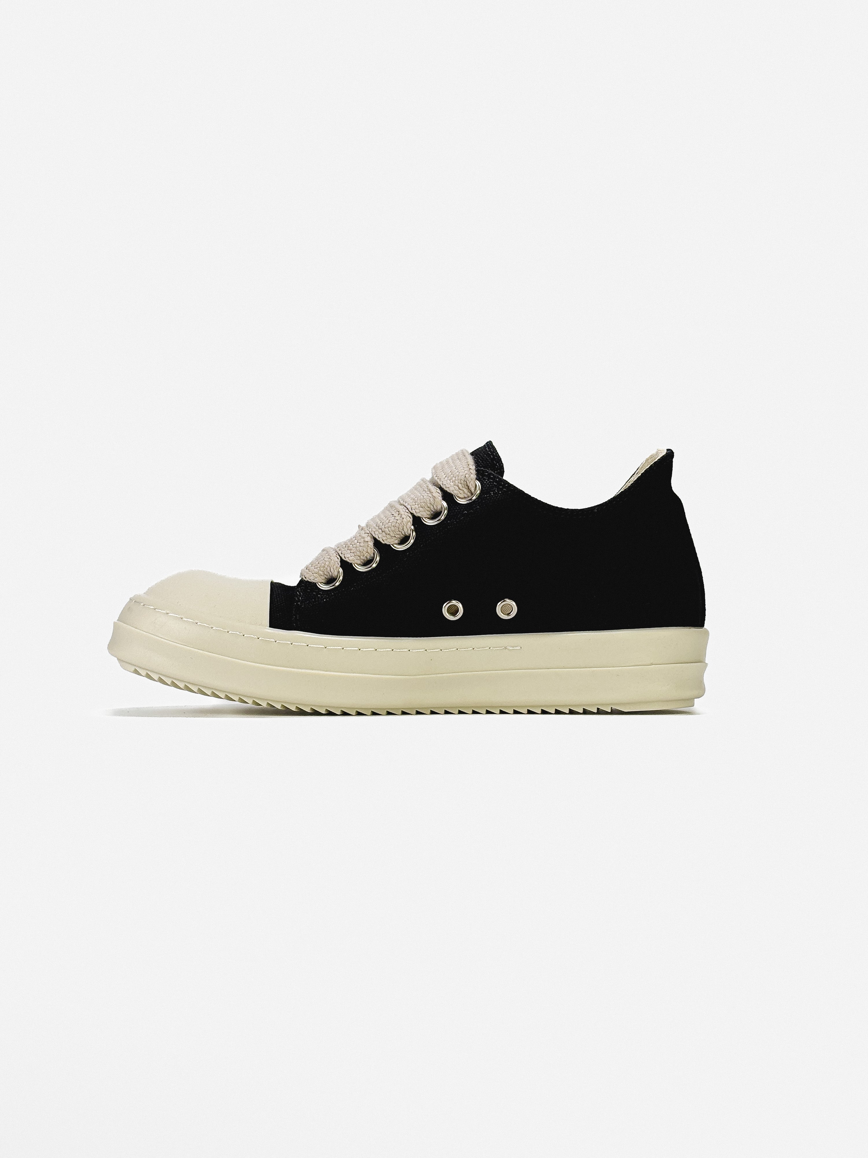RICK OWENS DRKSHDW JUMBO LACE DENIM LOW 'BLACK MILK'