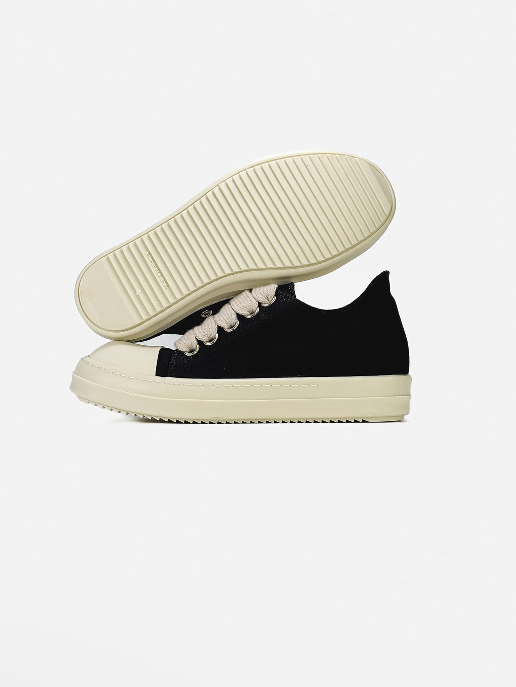 RICK OWENS DRKSHDW JUMBO LACE DENIM LOW 'BLACK MILK'