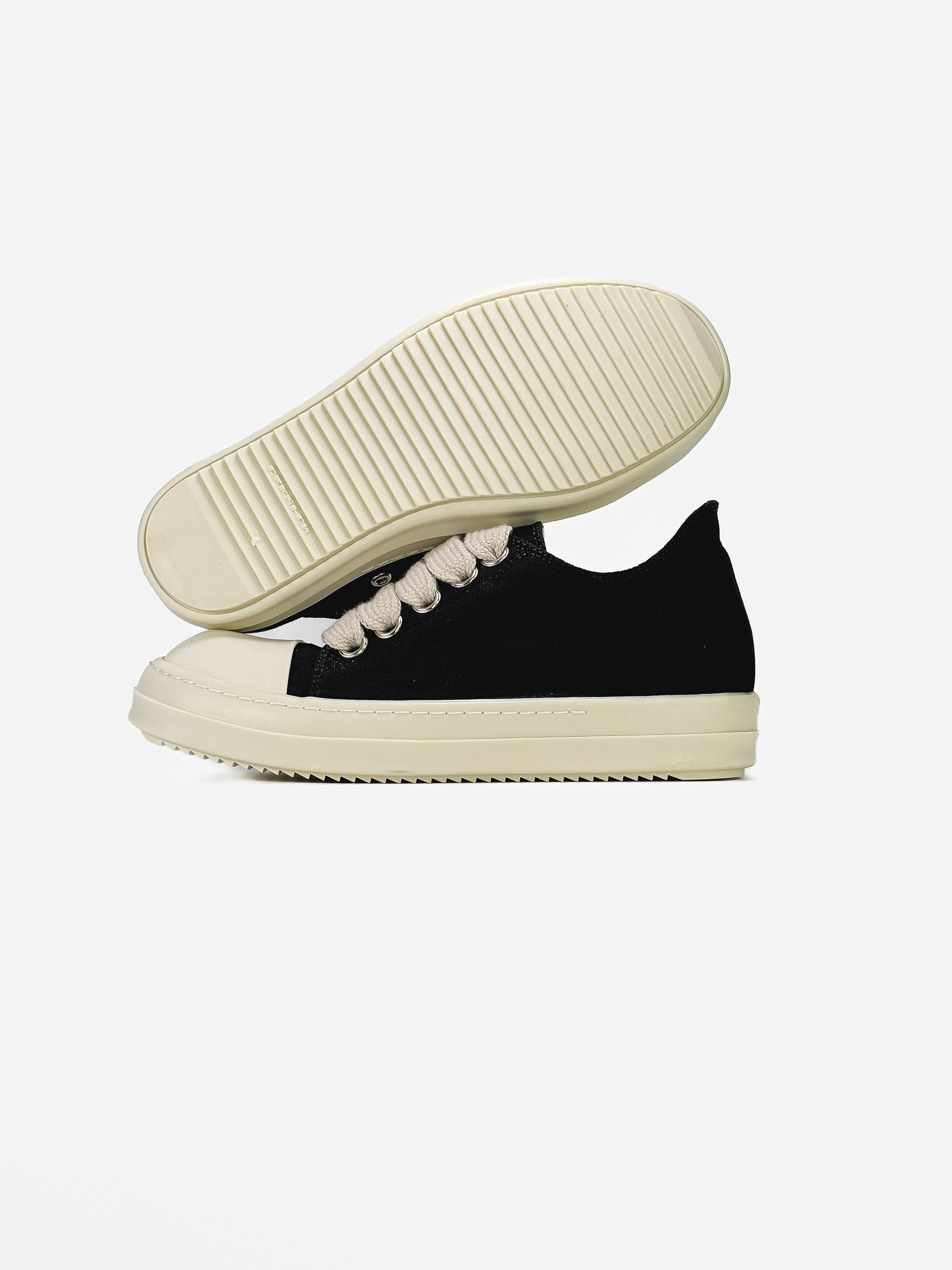 RICK OWENS DRKSHDW JUMBO LACE DENIM LOW 'BLACK MILK'