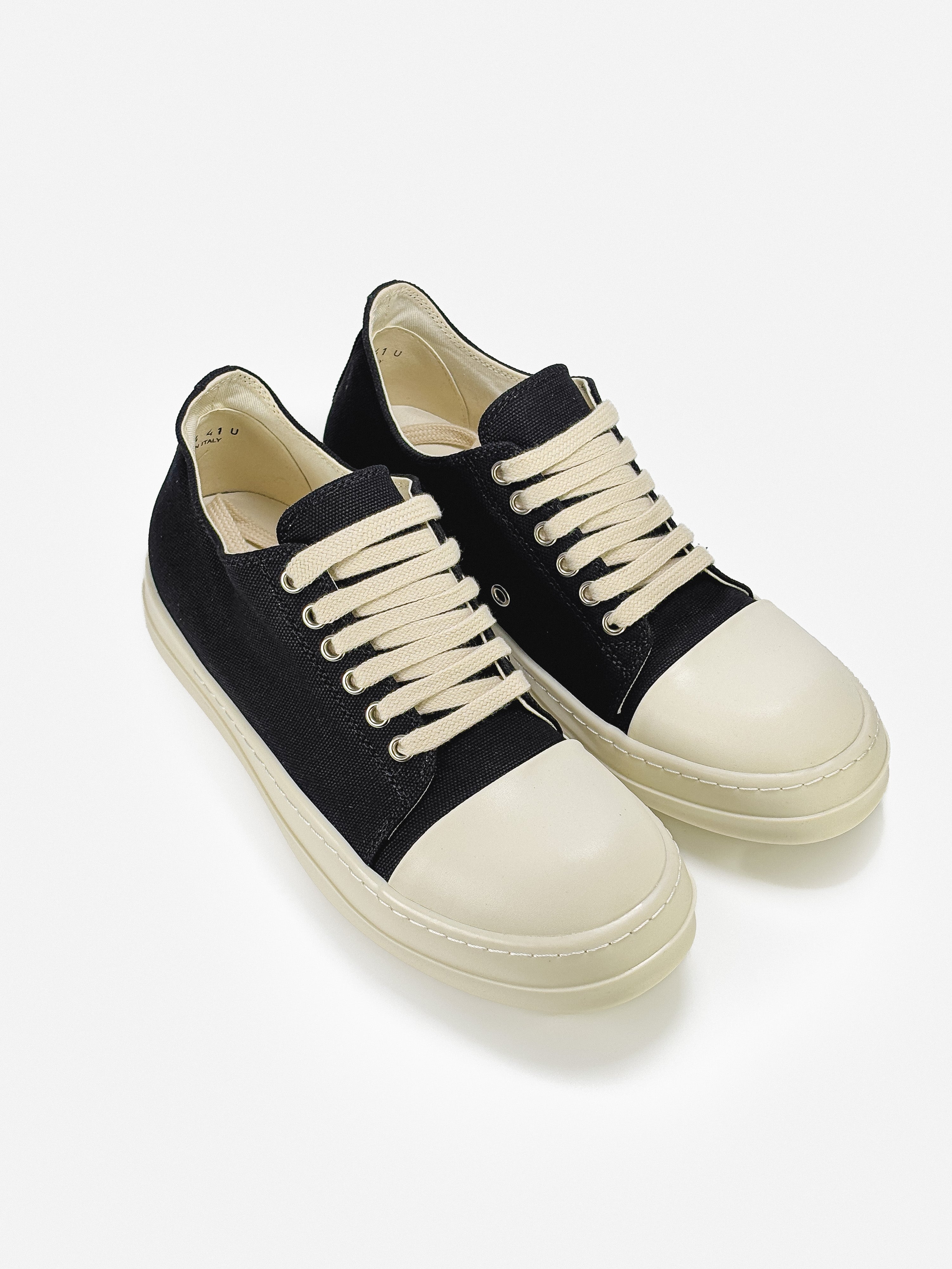 RICK OWENS DRKSHDW RAMONES CANVAS LOW