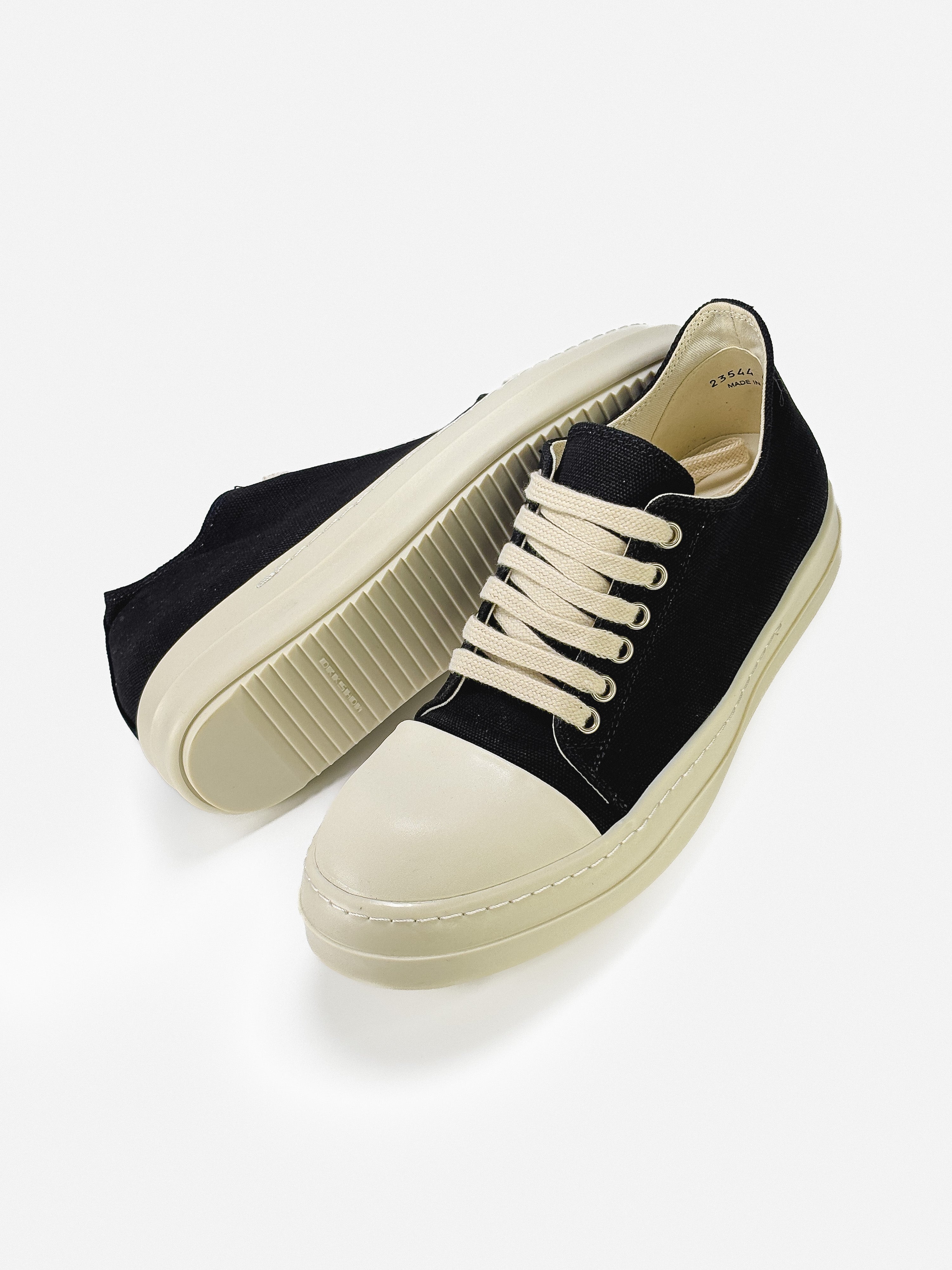 RICK OWENS DRKSHDW RAMONES CANVAS LOW
