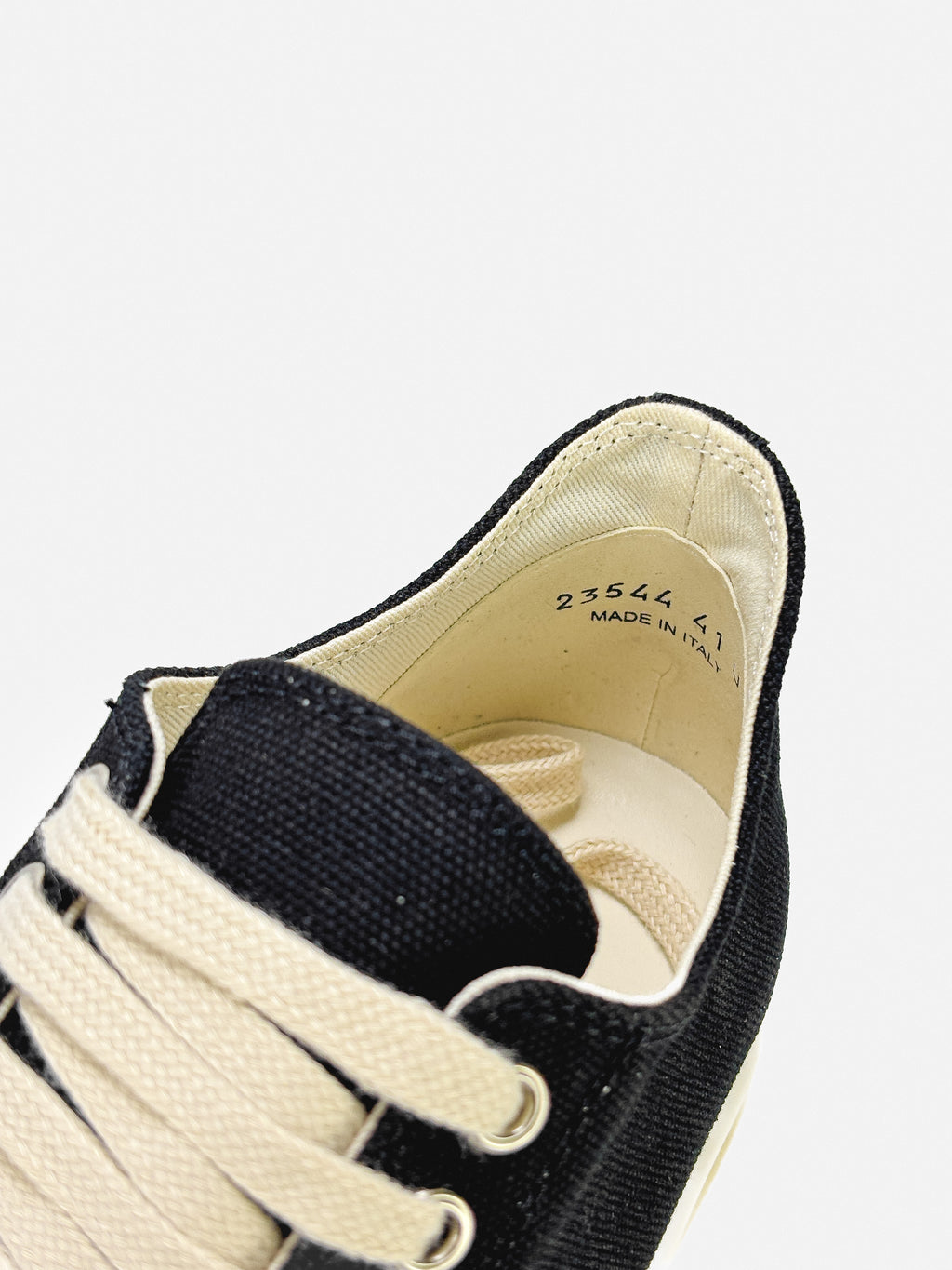 RICK OWENS DRKSHDW RAMONES CANVAS LOW