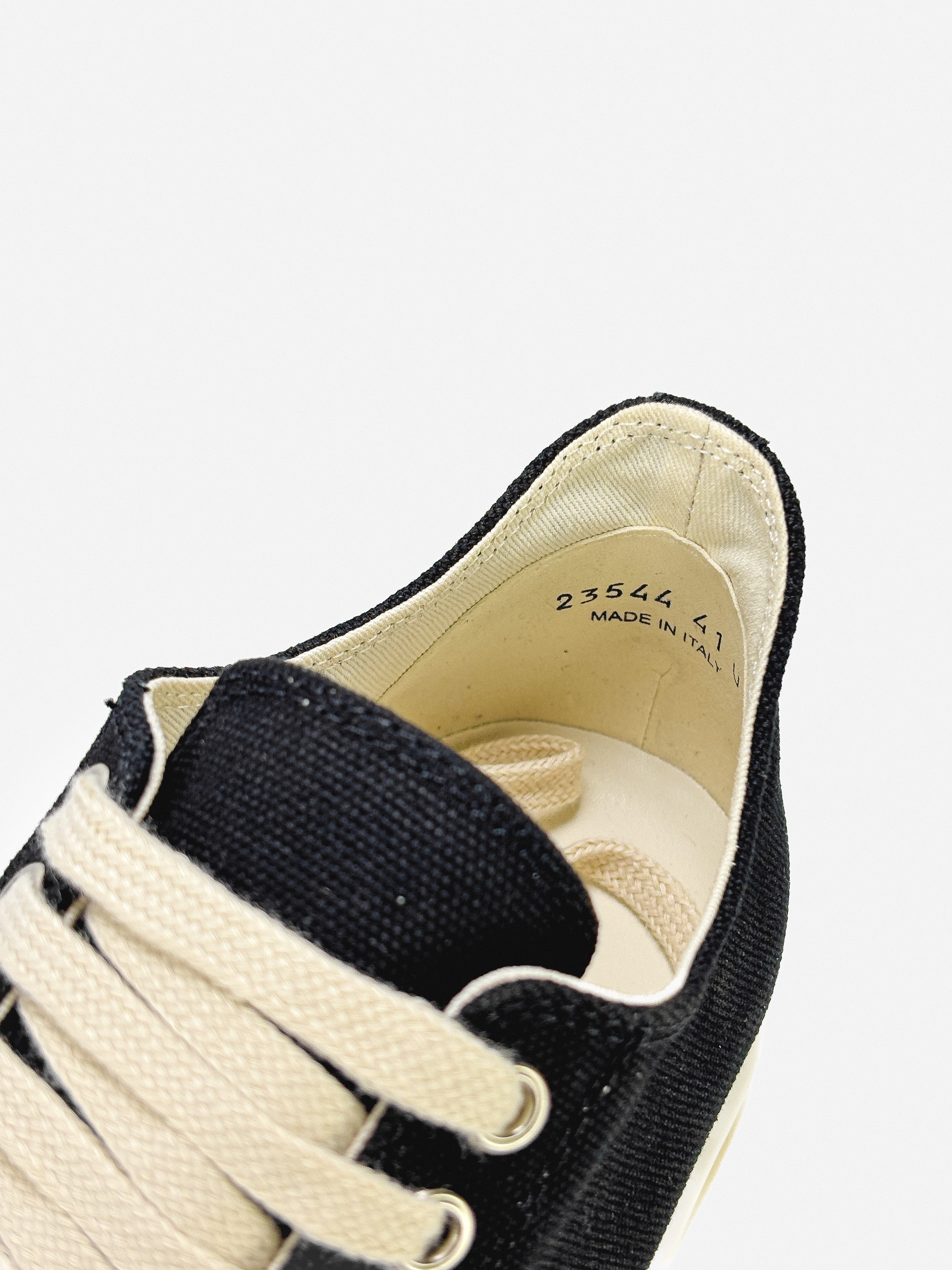 RICK OWENS DRKSHDW RAMONES CANVAS LOW