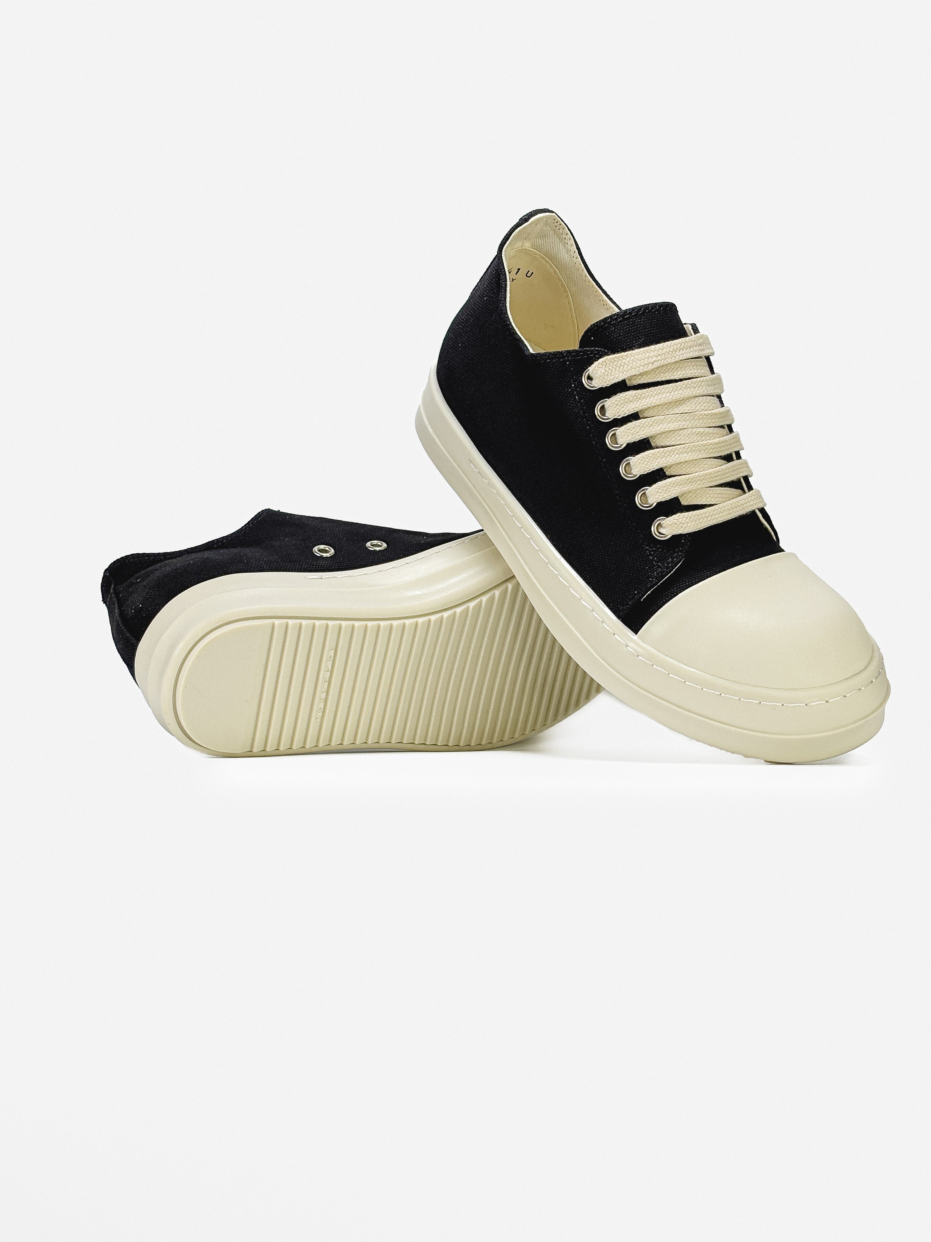 RICK OWENS DRKSHDW RAMONES CANVAS LOW