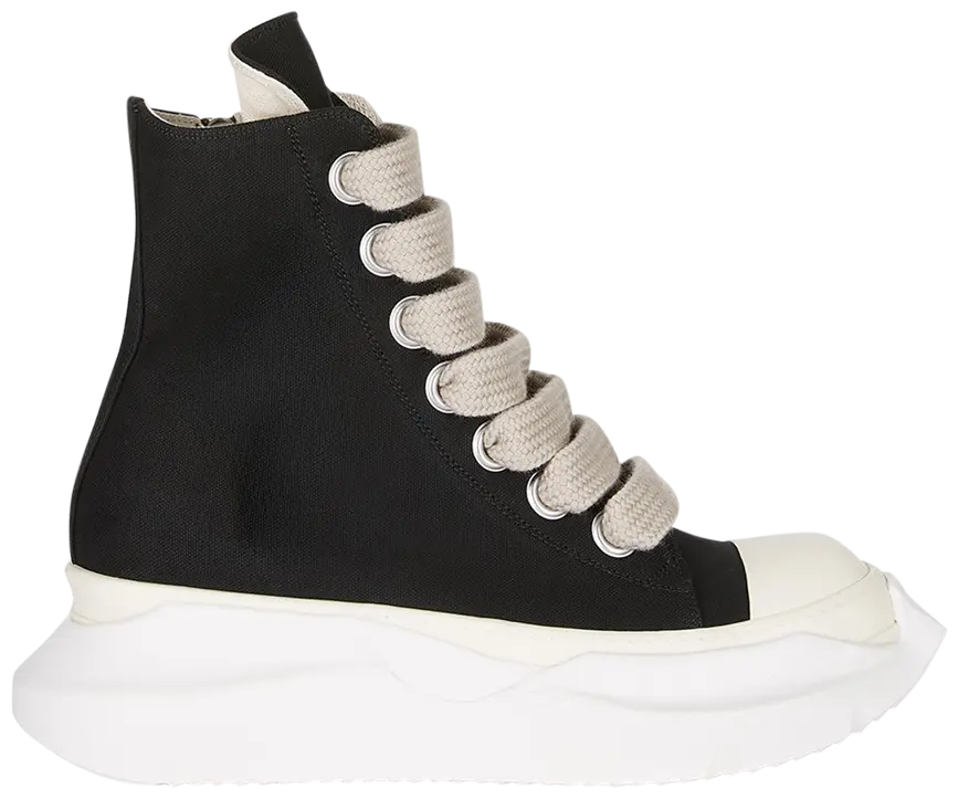 RICK OWENS DRKSHDW JUMBO LACE ABSTRACT HIGH 'BLACK MILK'