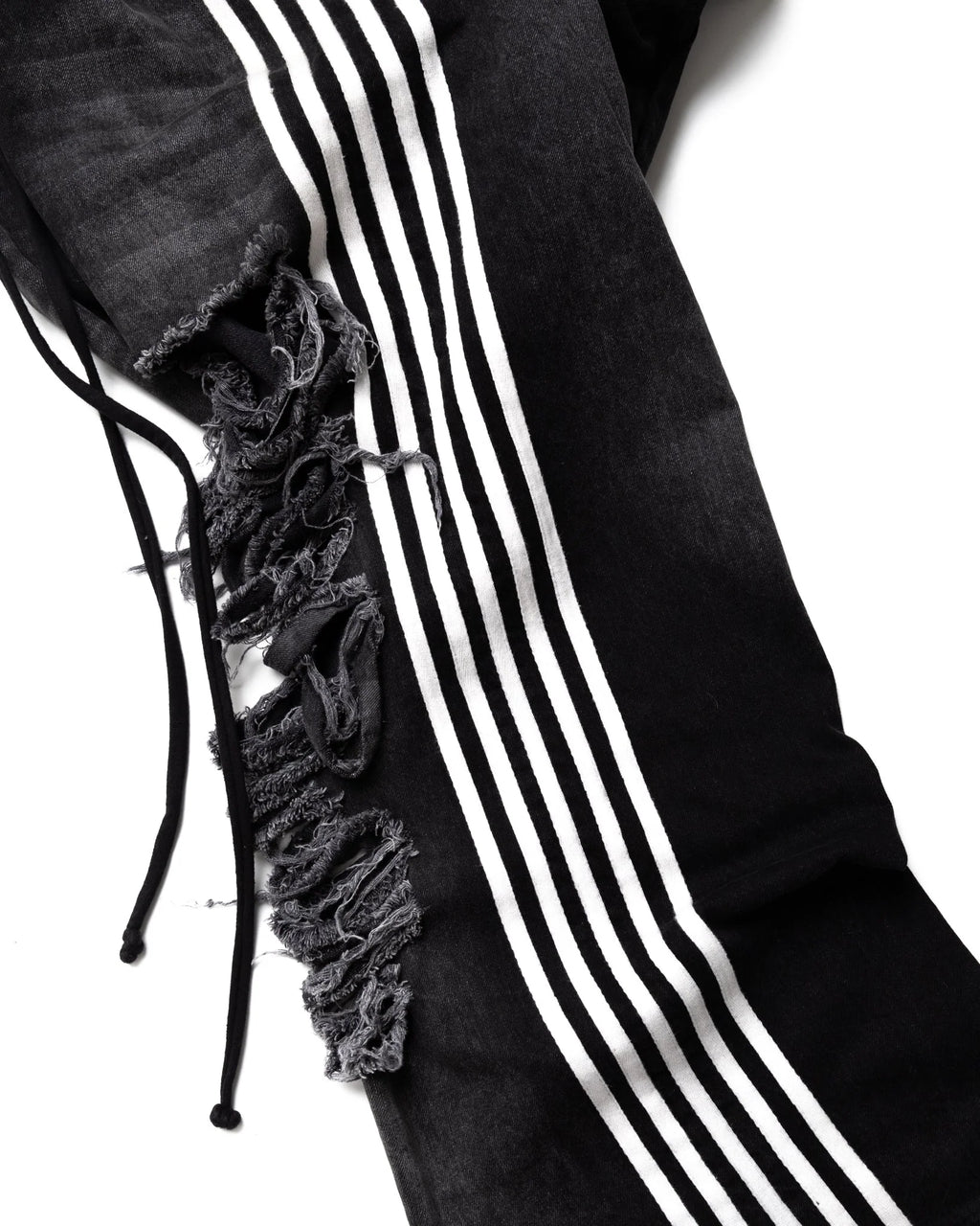 YORI SPORT 5-STRIPE DENIM (BLACK/WHITE)