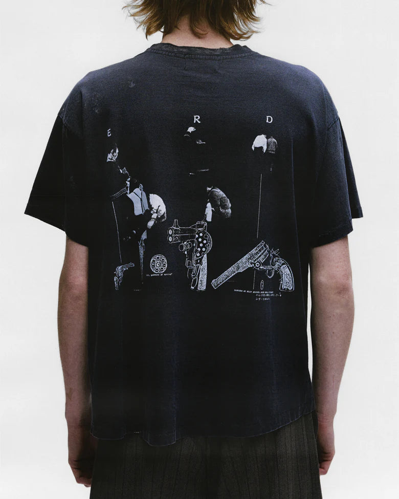 ENFANTS RICHES DÉPRIMÉS PSYCHOTHÉRAPIE DE L'ADOLESCENT T-SHIRT IN SUN FADED BLACK