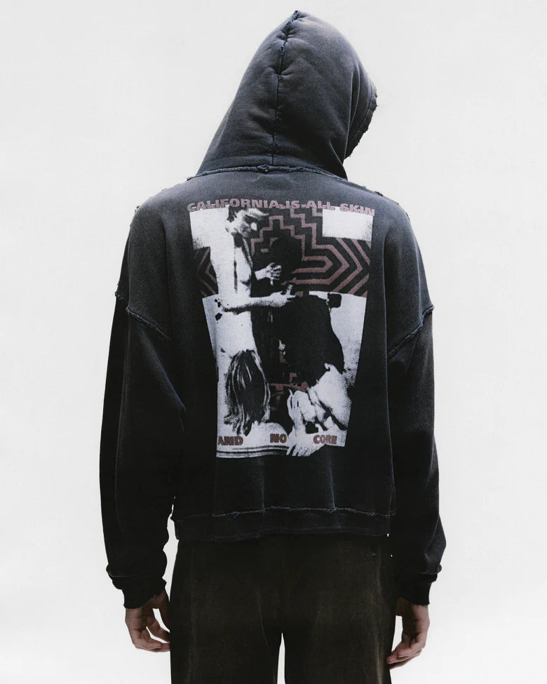 ENFANTS RICHES DÉPRIMÉS REVEREND HOODIE IN SUN FADED BLACK
