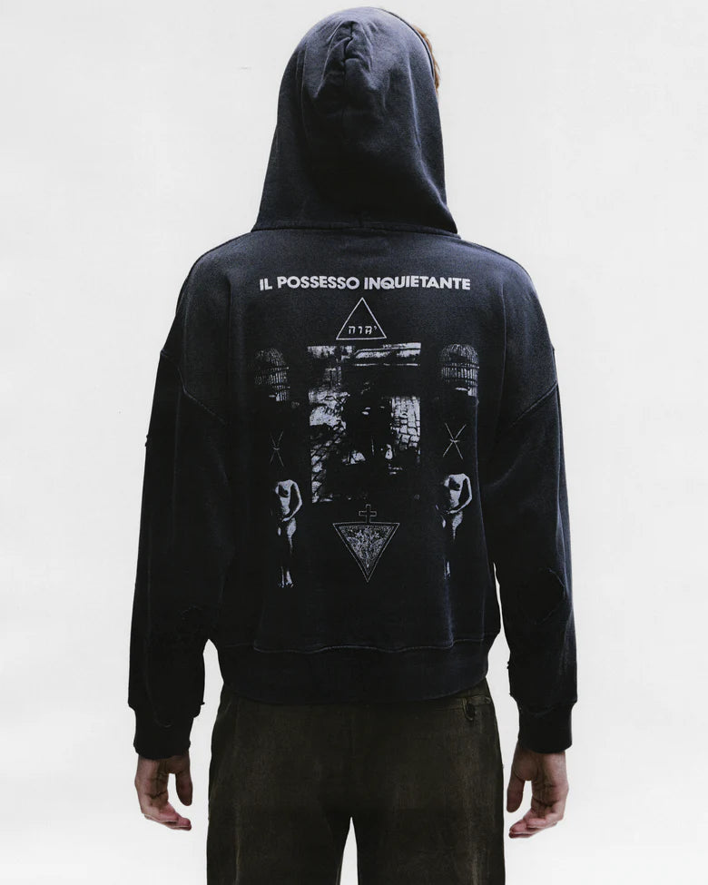 ENFANTS RICHES DÉPRIMÉS IL POSSESSO HOODIE  IN LIGHT ANTIQUE BLACK