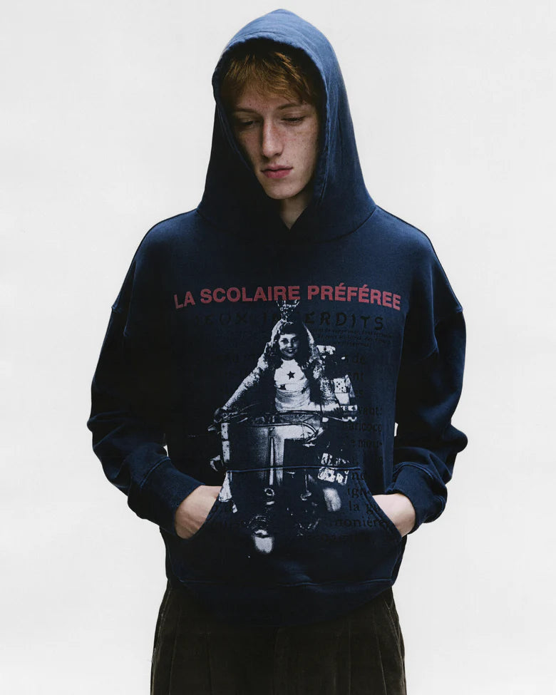 ENFANTS RICHES DÉPRIMÉS LA SCOLAIRE PRÉFÉREE HOODIE  IN DARK FOREST GREEN