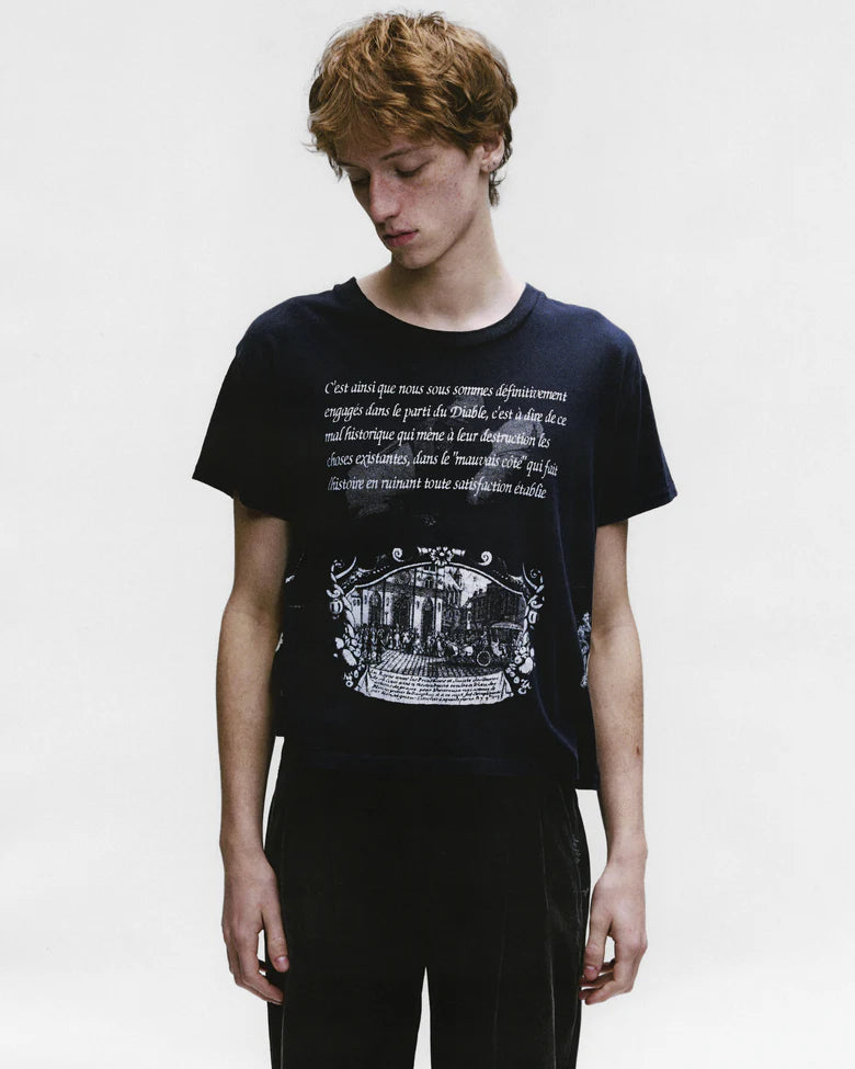 ENFANTS RICHES DÉPRIMÉS NAPOLEON T-SHIRT IN FADED BLACK
