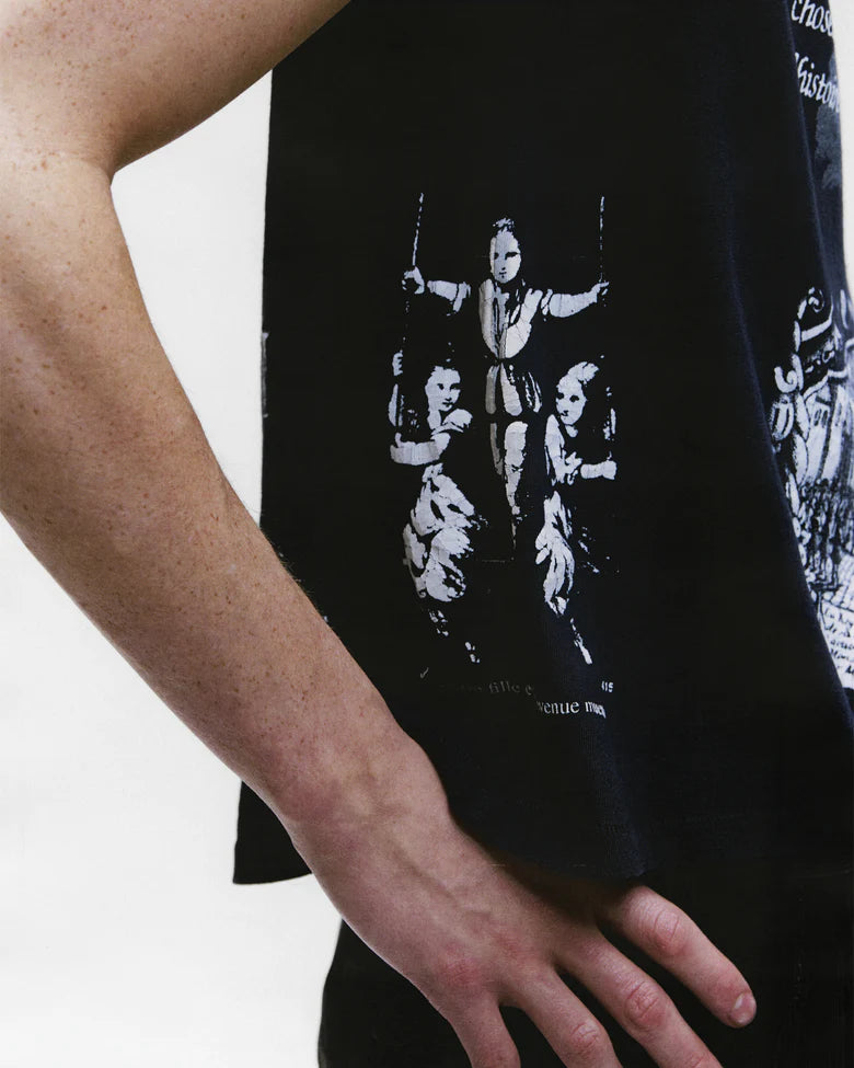 ENFANTS RICHES DÉPRIMÉS NAPOLEON T-SHIRT IN FADED BLACK