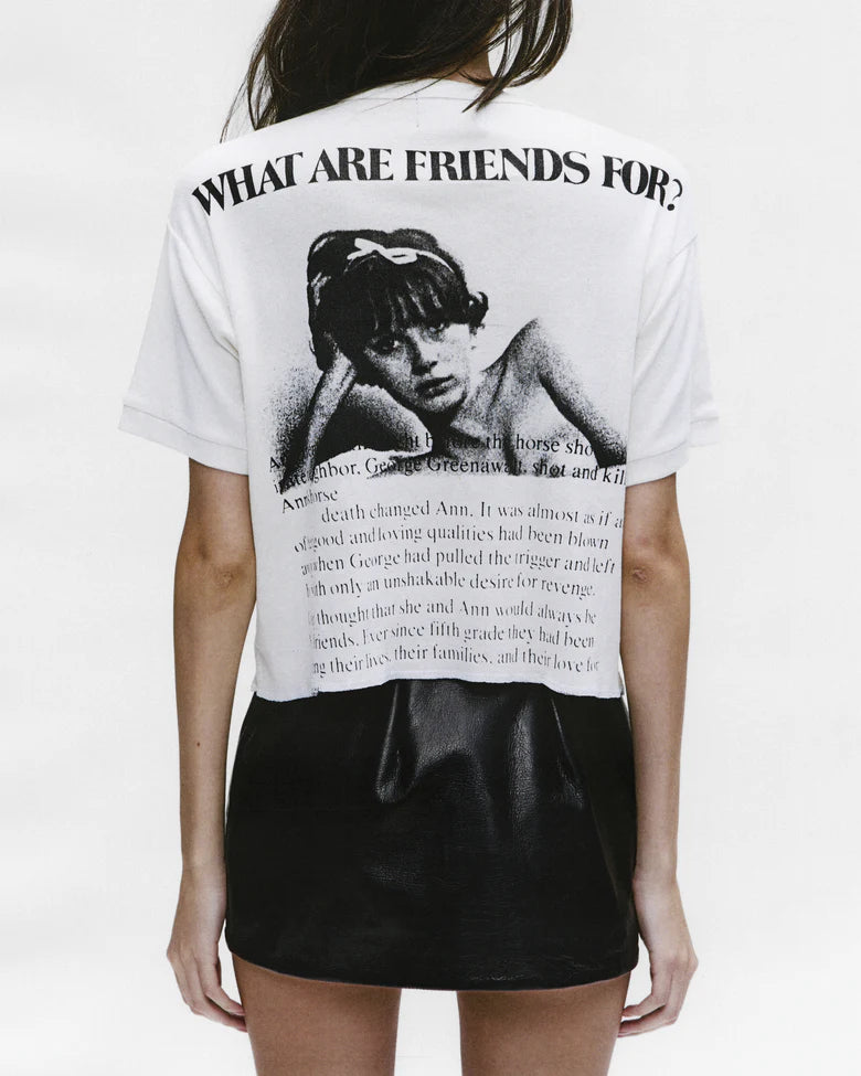 ENFANTS RICHES DÉPRIMÉS FLOWER OF ANGER T-SHIRT IN FADED WHITE