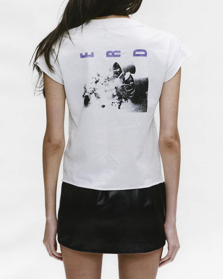 ENFANTS RICHES DÉPRIMÉS TAKE MOMMY OUT T-SHIRT IN FADED WHITE