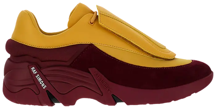 RAF SIMONS ANTEI SNEAKER IN YELLOW AUBERGINE
