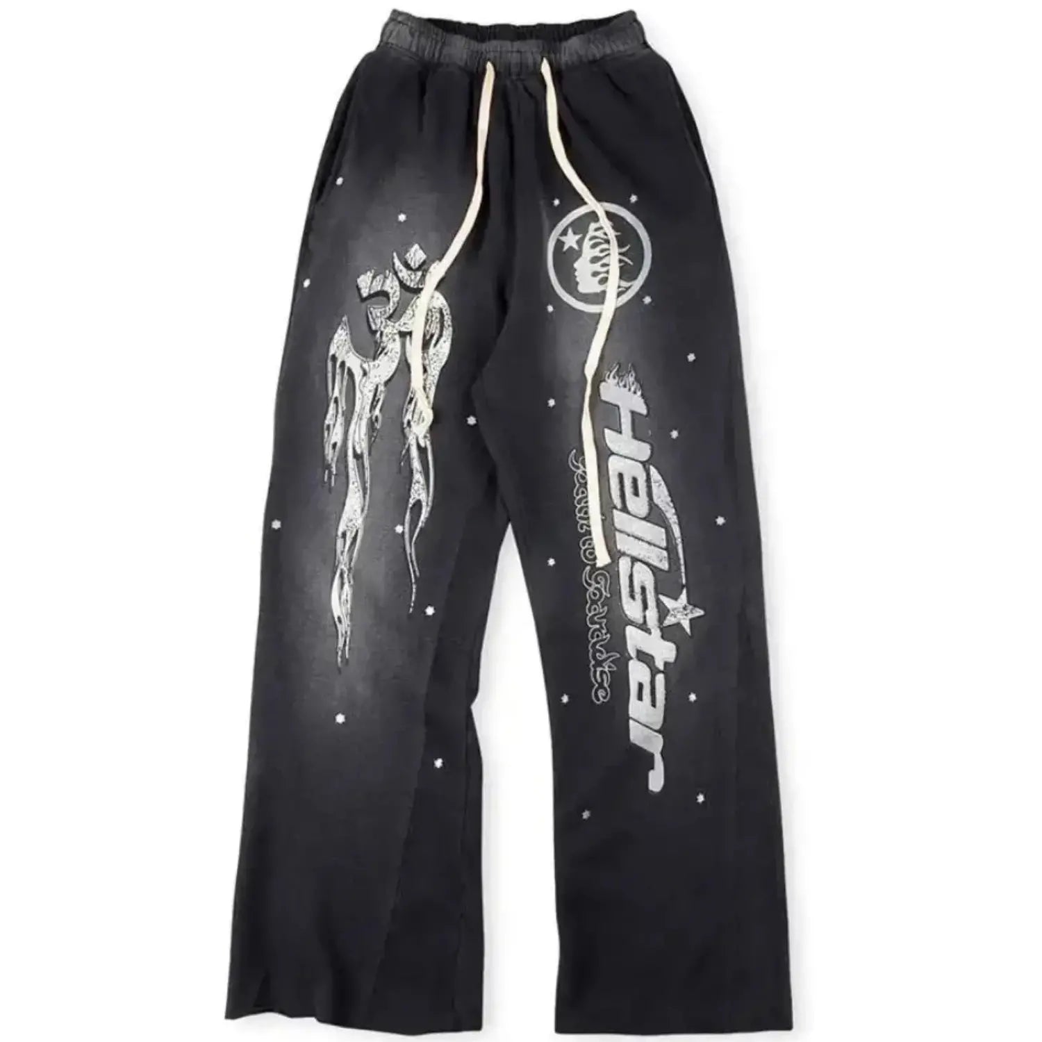 HELLSTAR RACER SWEATPANTS VINTAGE IN BLACK
