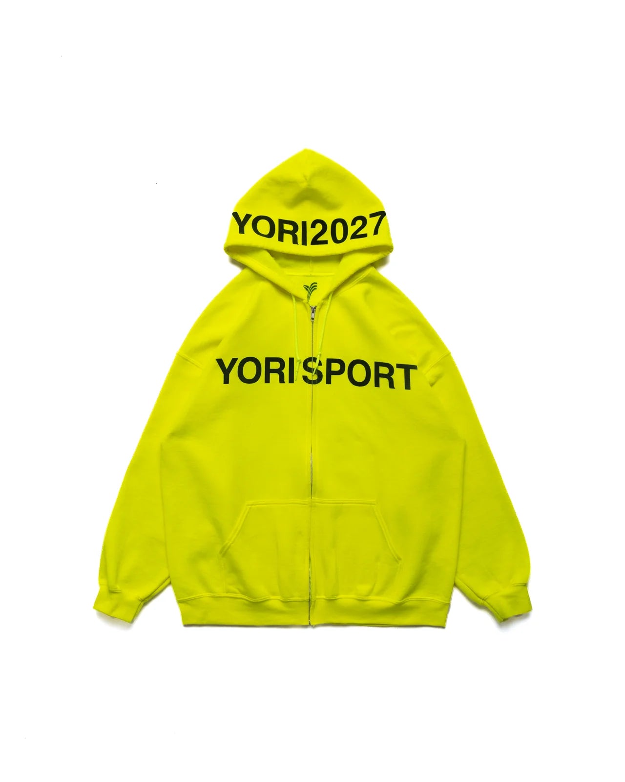 YORI SPORT TEXT ZIP-UP (SAFETY GREEN/BLACK)