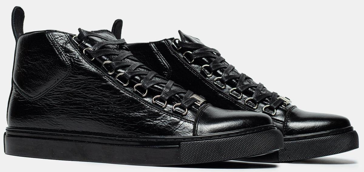 BALENCIAGA ARENA HIGH SNEAKER IN BLACK