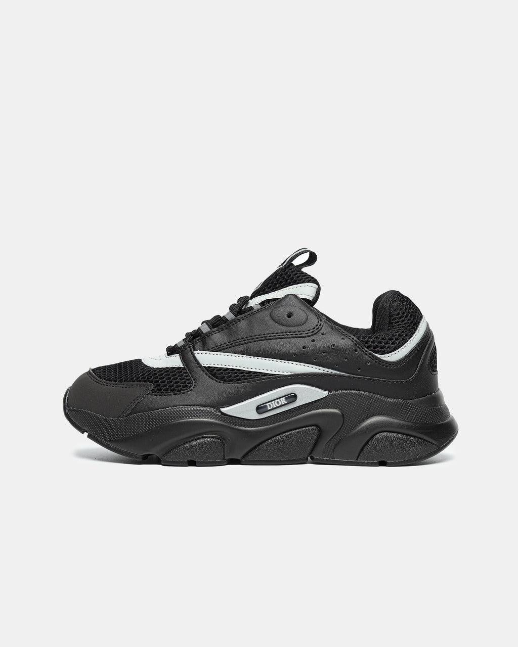 DIOR B22 SNEAKER IN 'BLACK REFLECTIVE'