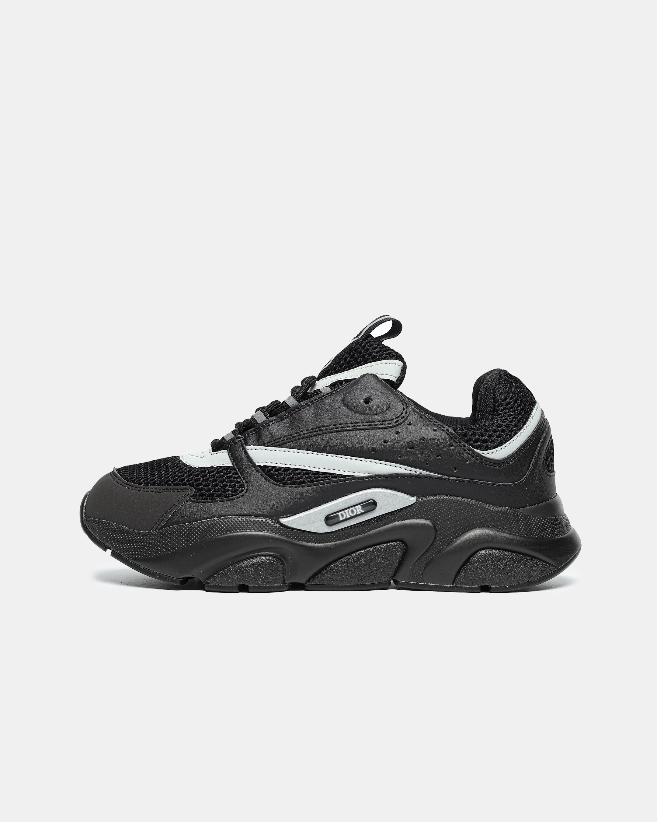 DIOR B22 SNEAKER IN 'BLACK REFLECTIVE'
