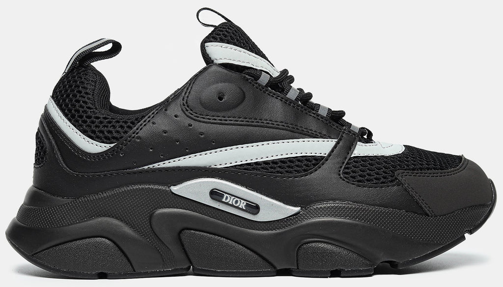 DIOR B22 SNEAKER IN 'BLACK REFLECTIVE'