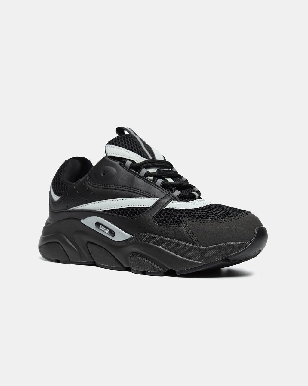 DIOR B22 SNEAKER IN 'BLACK REFLECTIVE'