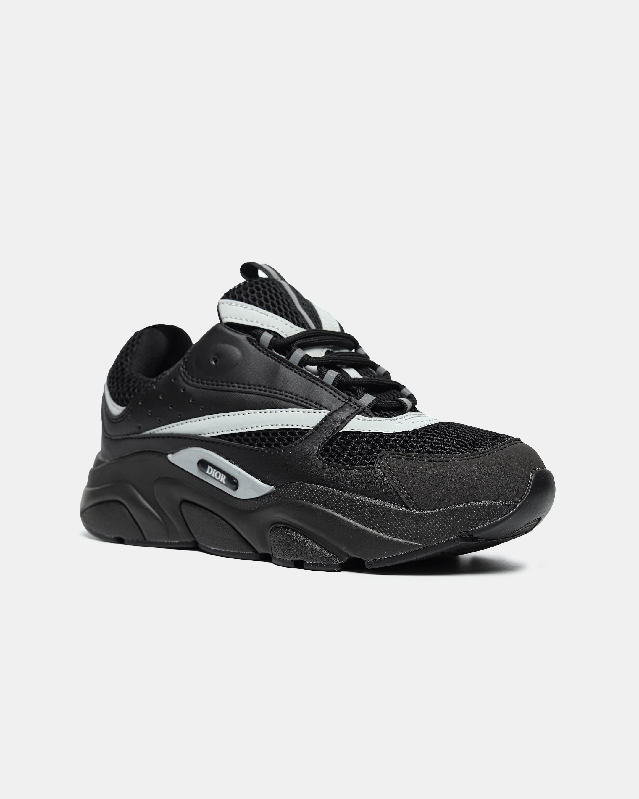 DIOR B22 SNEAKER IN 'BLACK REFLECTIVE'