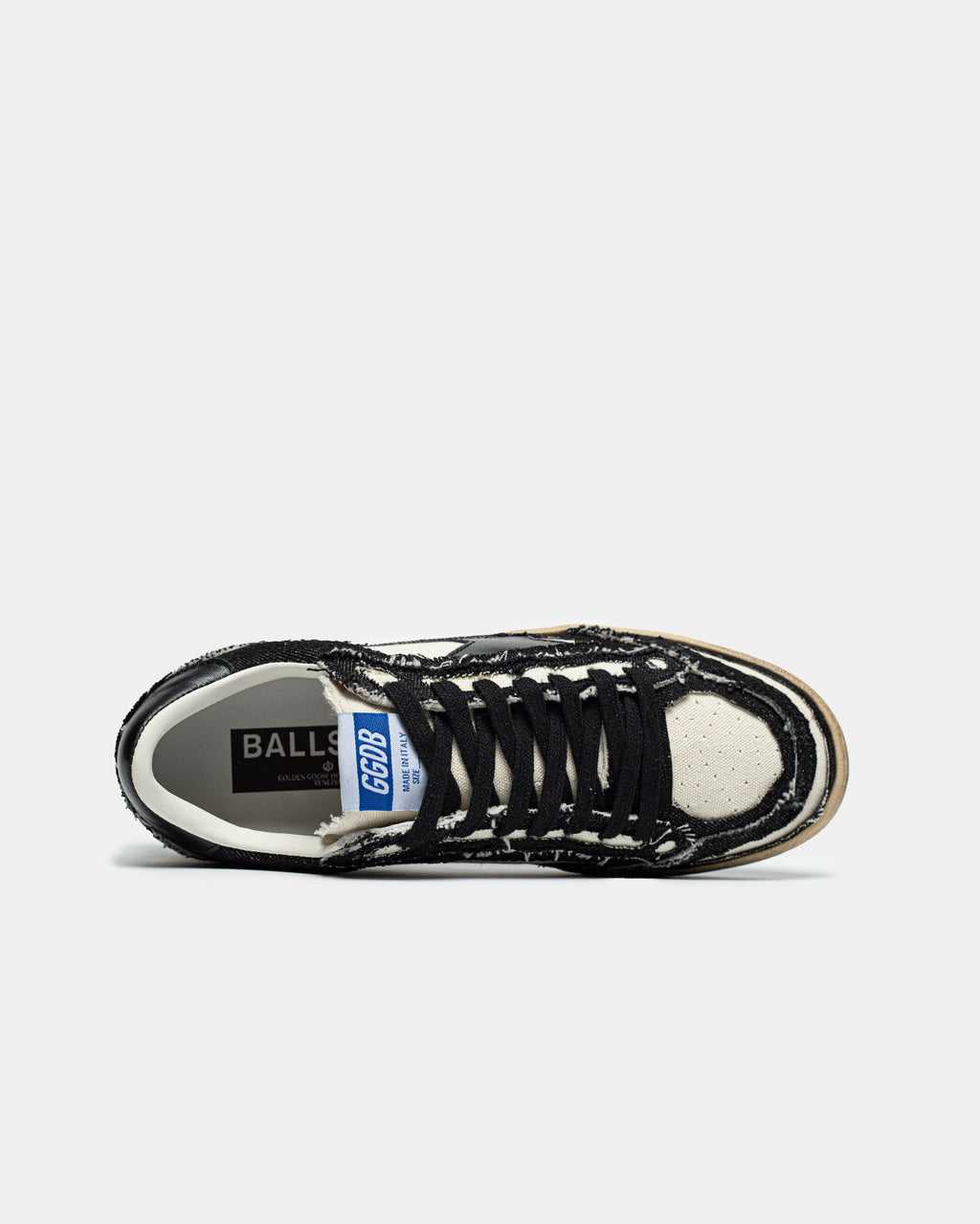GOLDEN GOOSE BALL STAR IN BLACK/WHITE