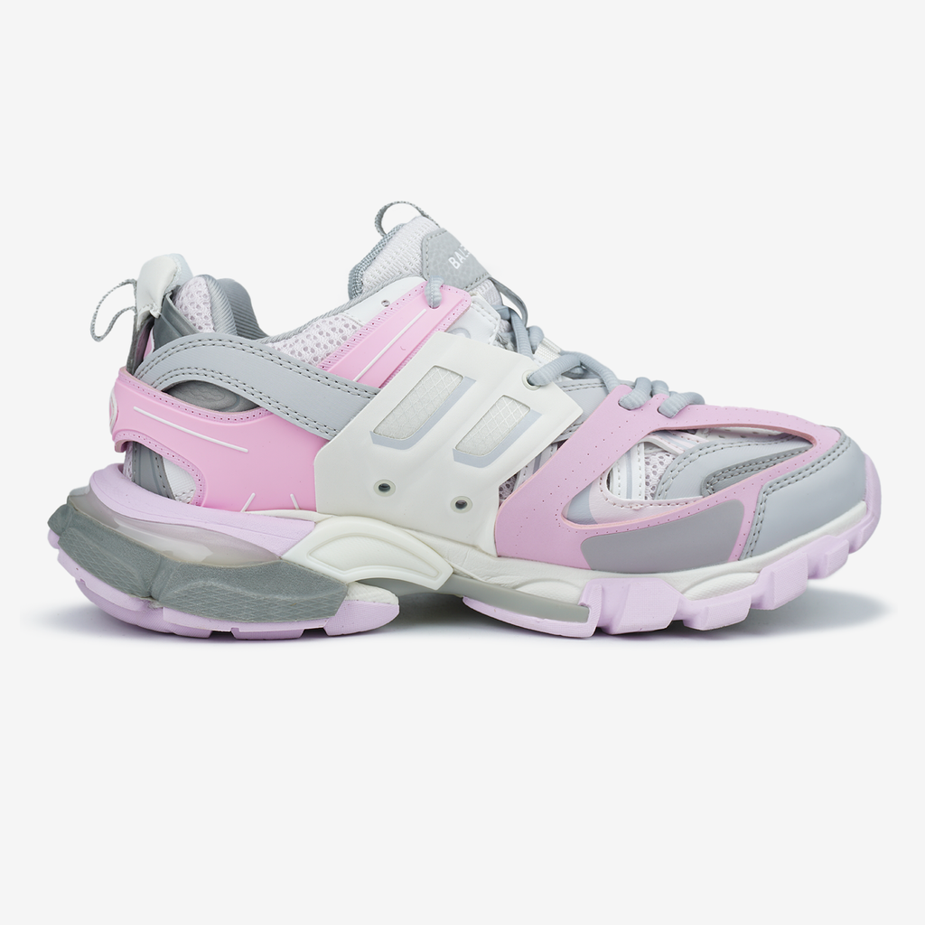 BALENCIAGA TRACK SNEAKER IN GREY/PINK