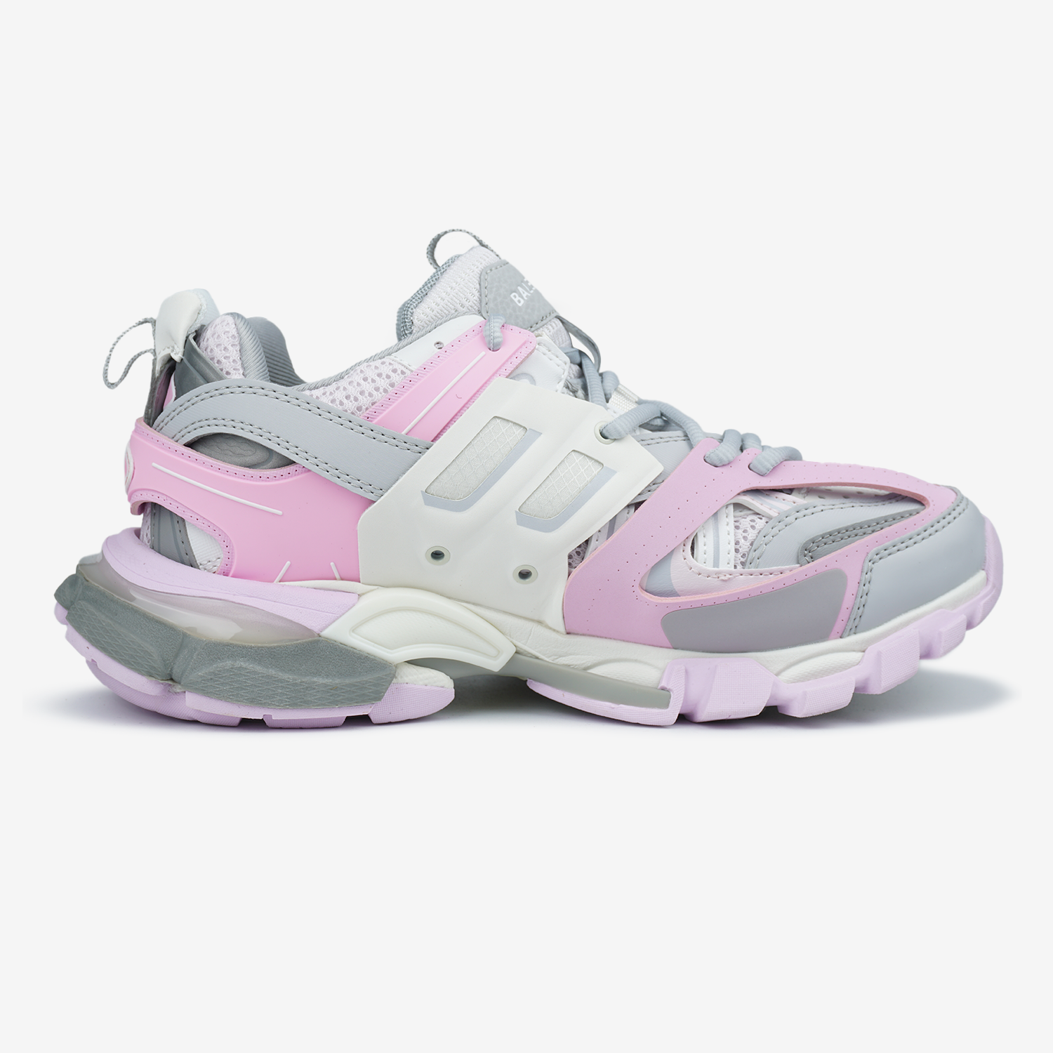 BALENCIAGA TRACK SNEAKER IN GREY/PINK