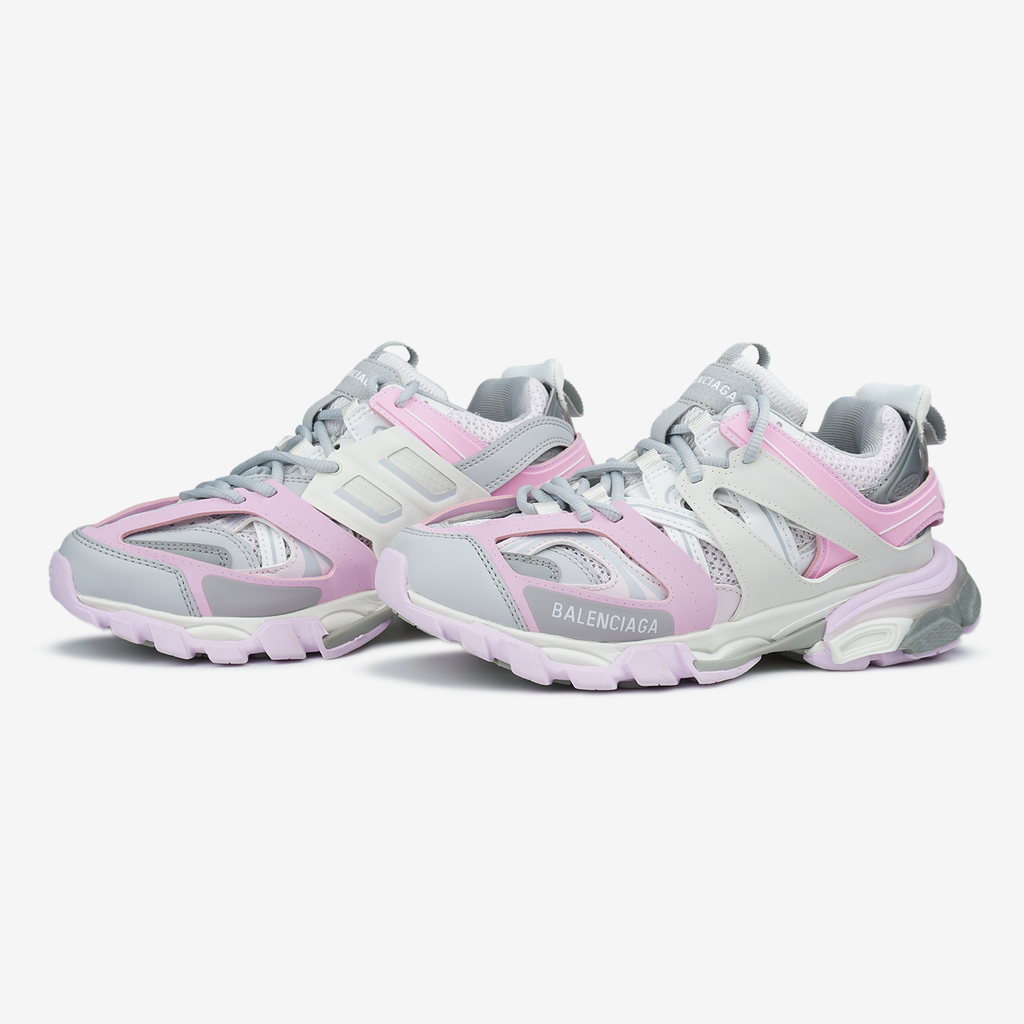 BALENCIAGA TRACK SNEAKER IN GREY/PINK