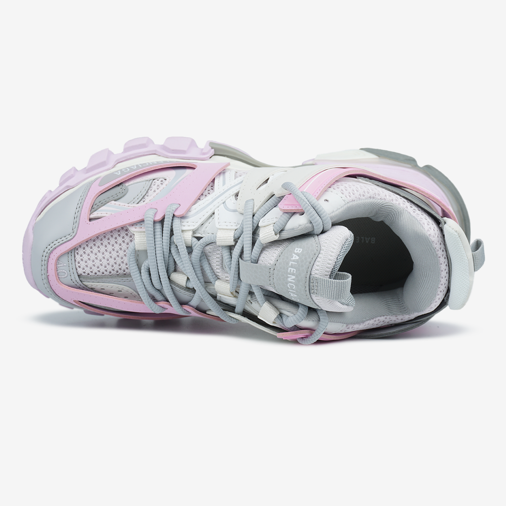 BALENCIAGA TRACK SNEAKER IN GREY/PINK