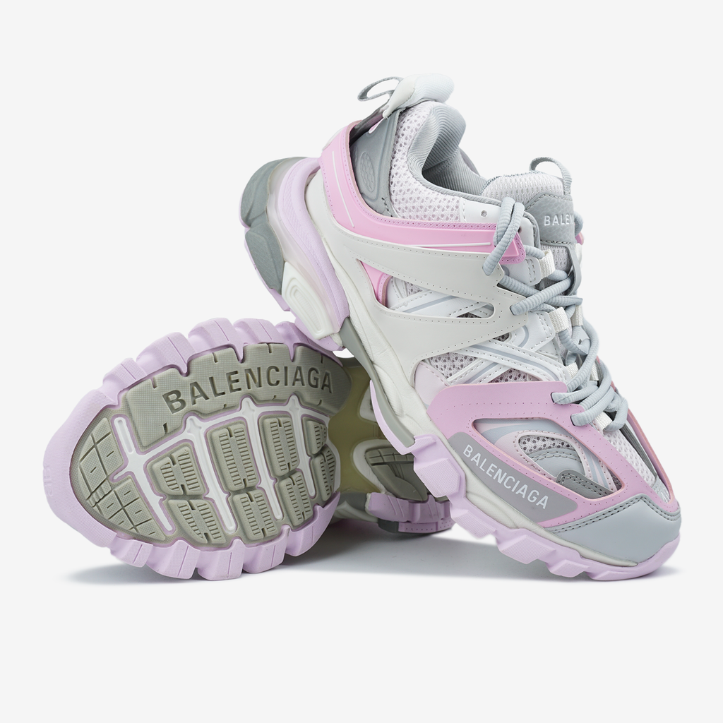 BALENCIAGA TRACK SNEAKER IN GREY/PINK