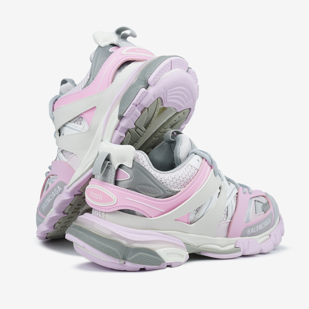 BALENCIAGA TRACK SNEAKER IN GREY/PINK