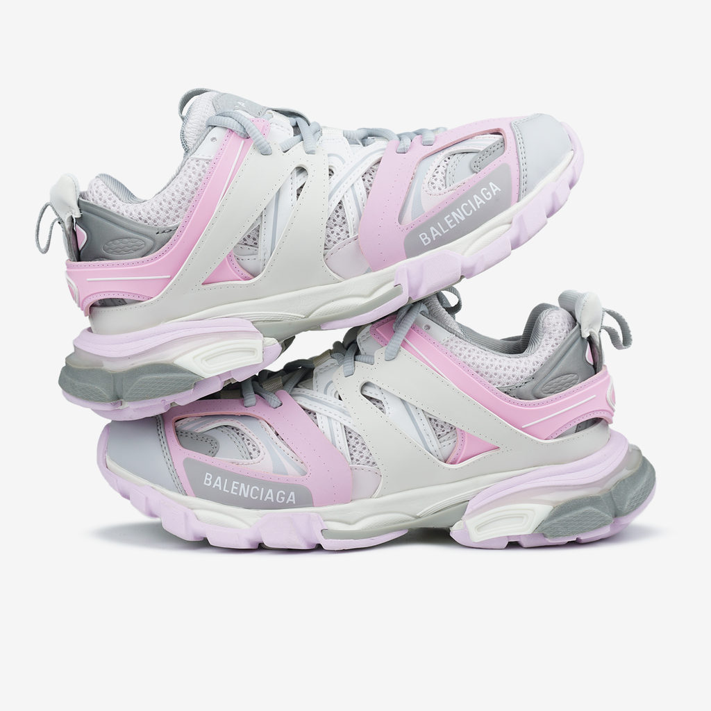BALENCIAGA TRACK SNEAKER IN GREY/PINK