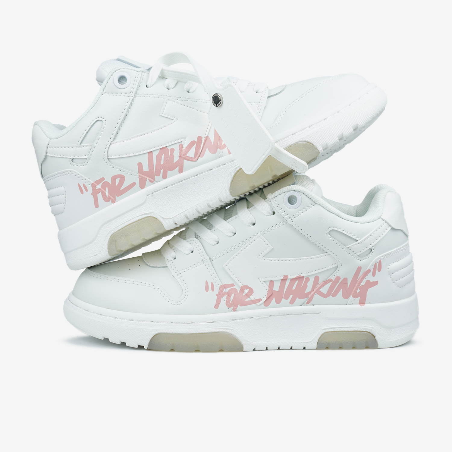 OFF-WHITE OUT OF OFFICE LOW FOR WALKING PINK WHITE