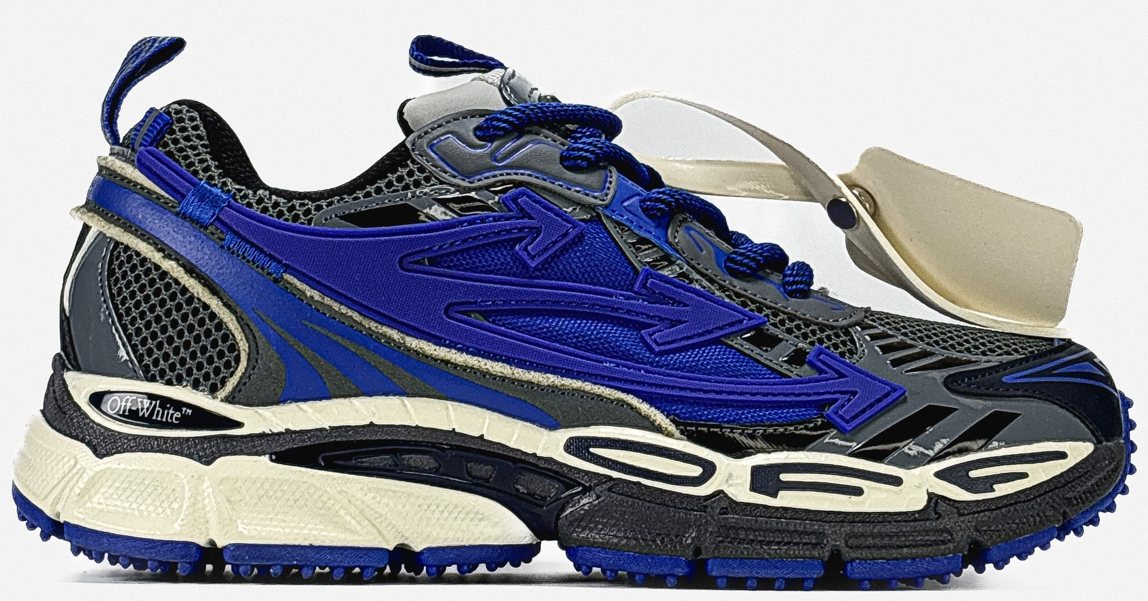 OFF-WHITE BE RIGHT BACK IN GUNMETAL BLUE