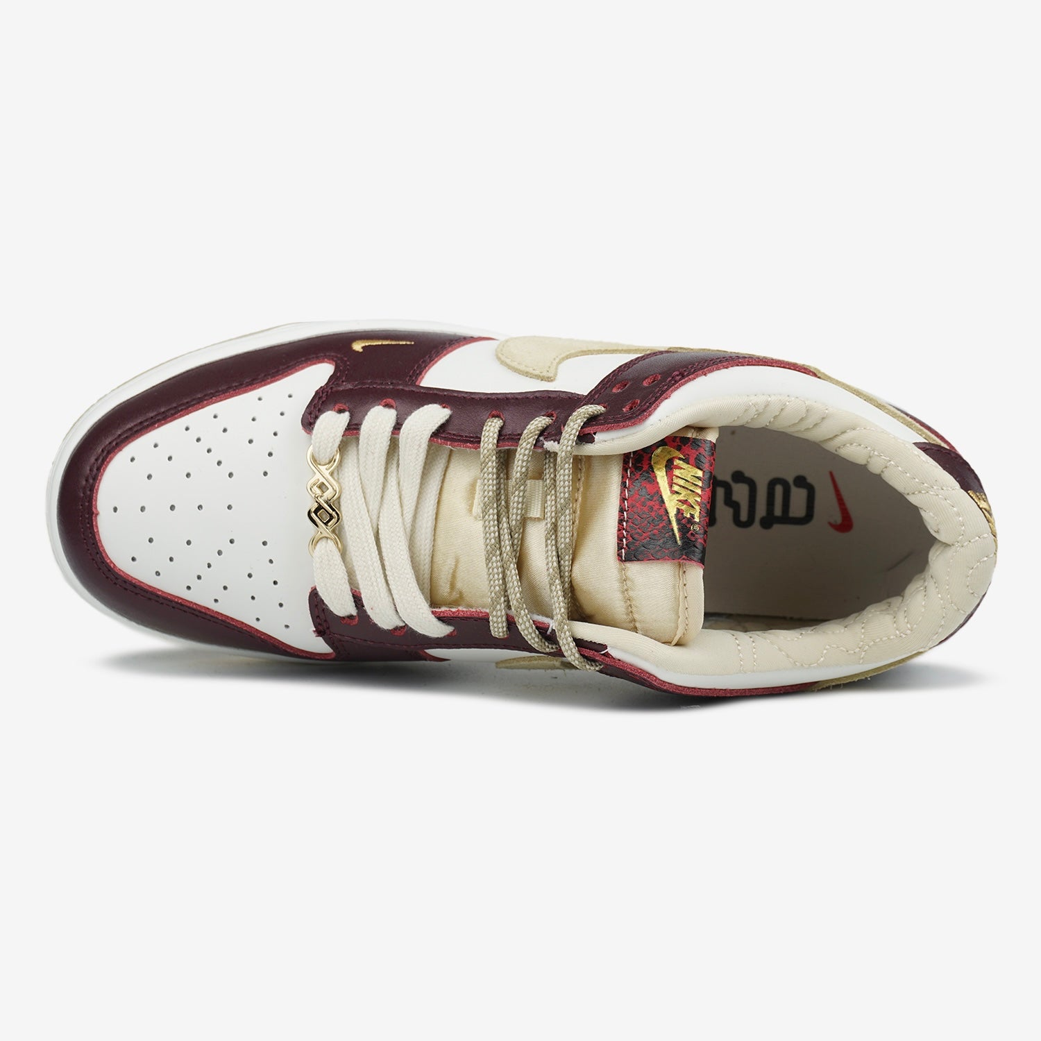 NIKE SB DUNK LOW LX WHITE MAROON