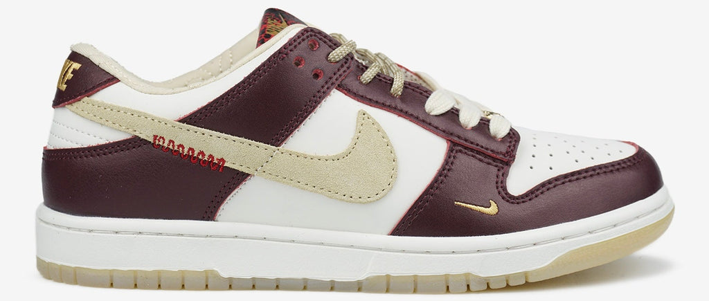 NIKE SB DUNK LOW LX WHITE MAROON