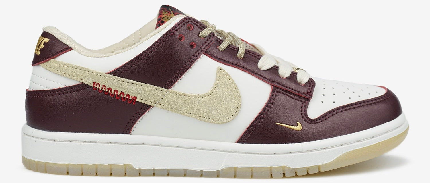 NIKE SB DUNK LOW LX WHITE MAROON