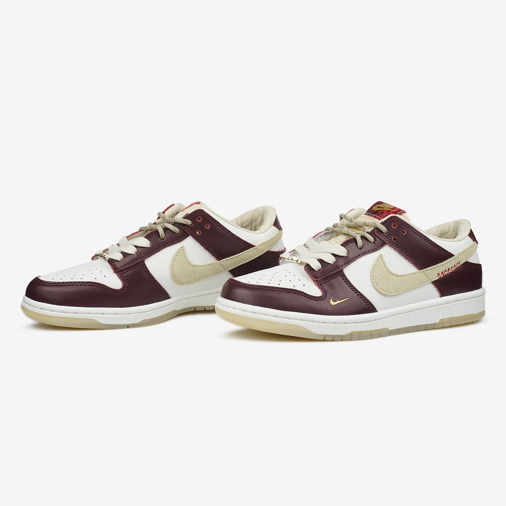 NIKE SB DUNK LOW LX WHITE MAROON