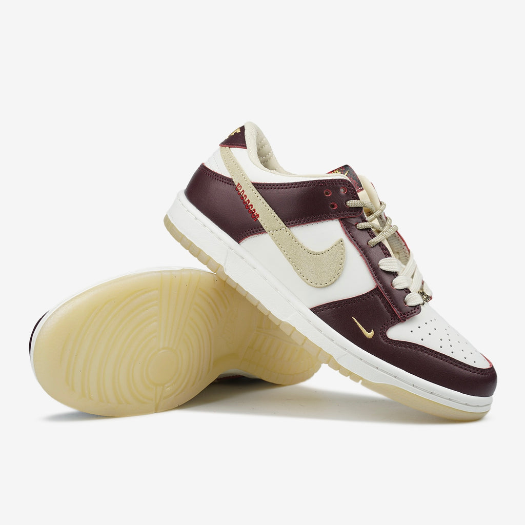 NIKE SB DUNK LOW LX WHITE MAROON