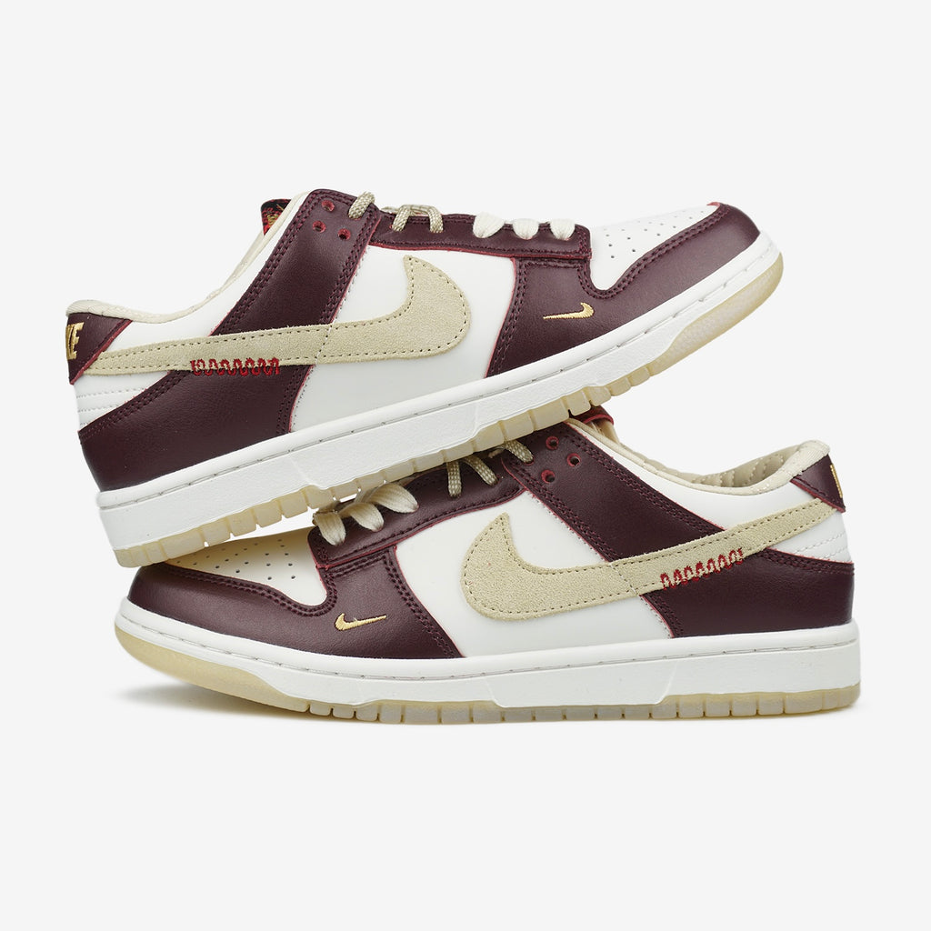 NIKE SB DUNK LOW LX WHITE MAROON