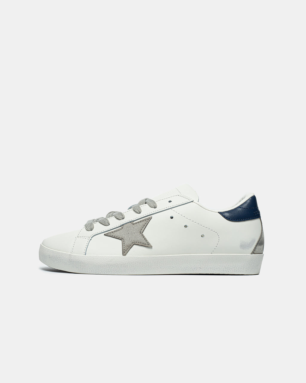 GOLDEN GOOSE BALL STAR IN WHITE/BLUE