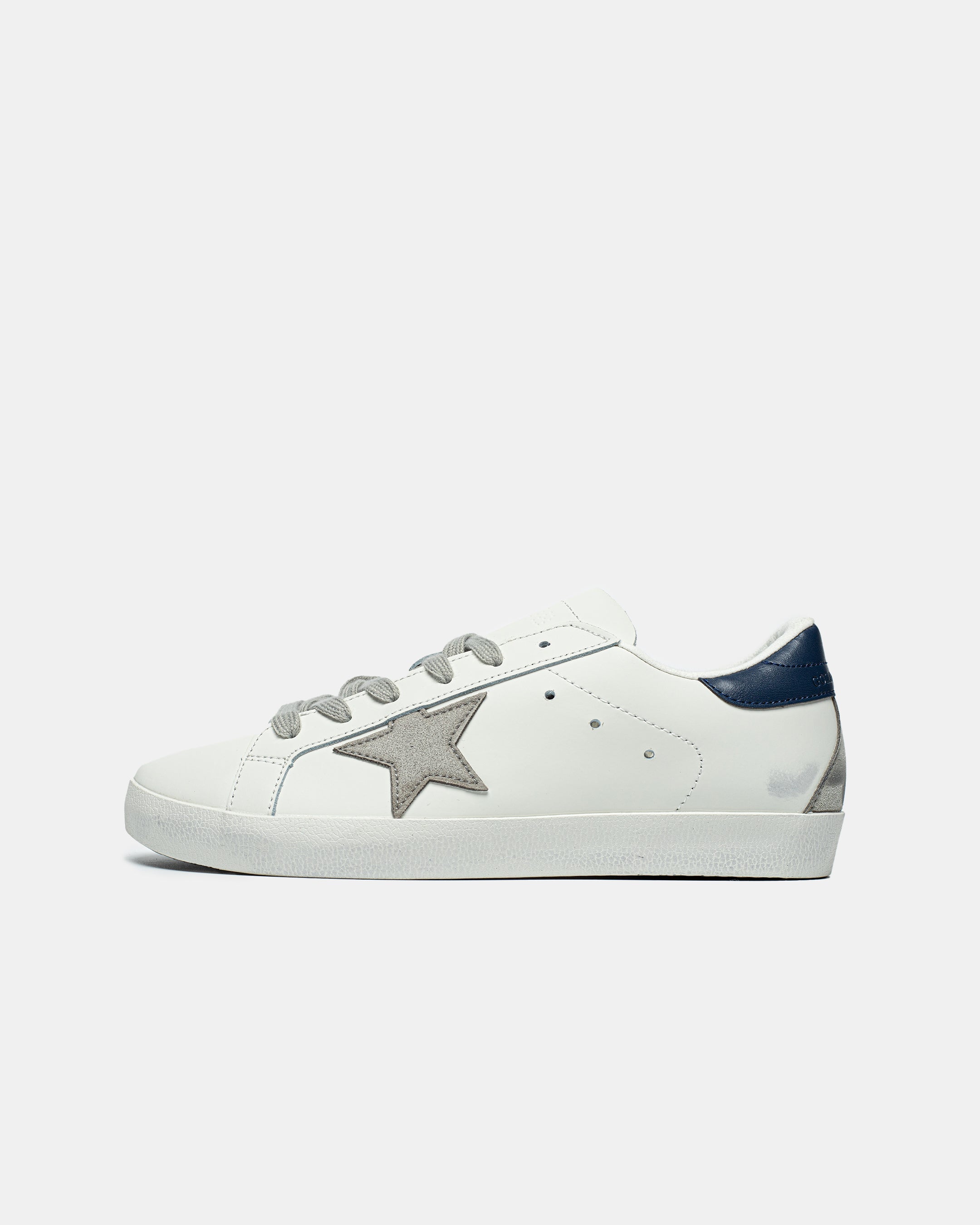 GOLDEN GOOSE BALL STAR IN WHITE/BLUE